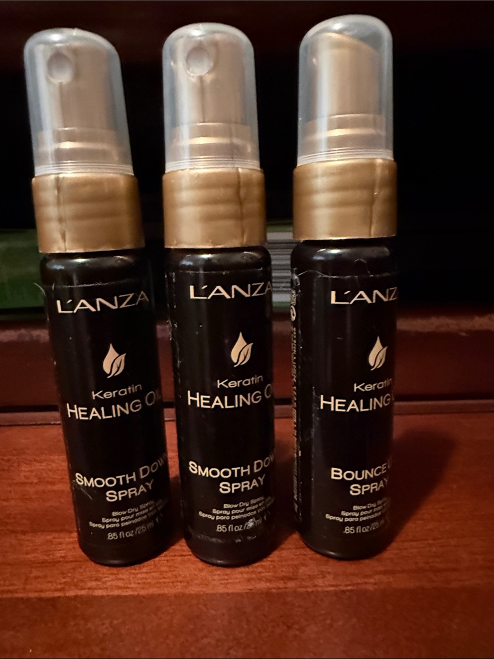 3 Lanza Keratin Healing Oil Bounce Up Spray travel size